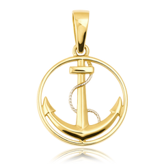 MINET Złota zawieszka kotwica Au 585/1000 0,95g