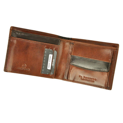 Portfel męski skórzany PELLUCCI 556/A-21 RFID Brązowy