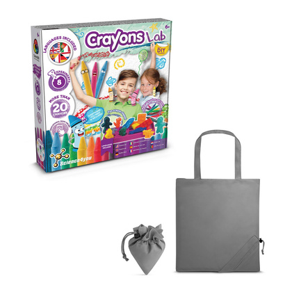 Crayon Factory Kit II. Gra edukacyjna dostarczany ze składaną torbą prezentową