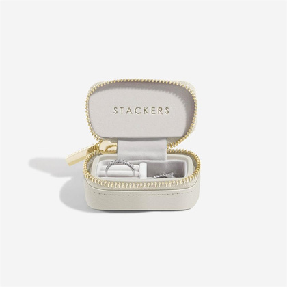 Pudełko podróżne na biżuterię Stackers Travel petite jasnobeżowe