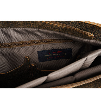 Duża torba męska skórzana Canaletto – laptop 15" TM262s235