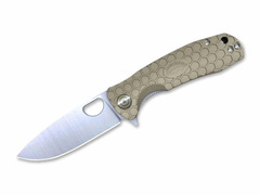 Nóż Honey Badger Flipper D2 Medium Tan