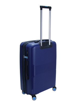 Walizka DIELLE 180 4k 67 cm granatowa PP z poszerzeniem