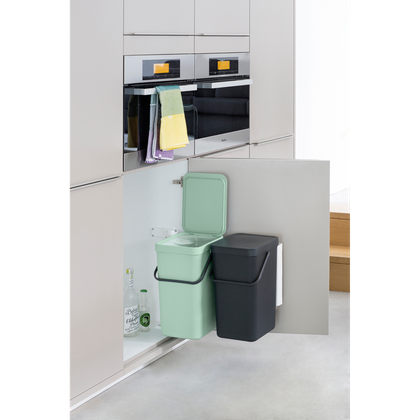Kosz szafkowy Sort&Go 2x16l Jade Green/ Grey 214462