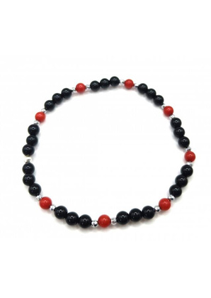 Bransoletka Turmalin Koral 925