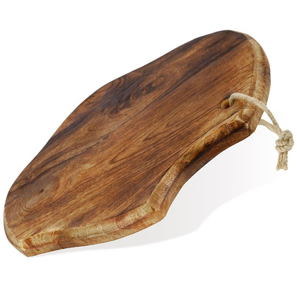 Deska do krojenia drewniana / taca do serwowania 33x22 cm