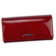 Portfel damski skórzany PELLUCCI PT-100 Czerwony