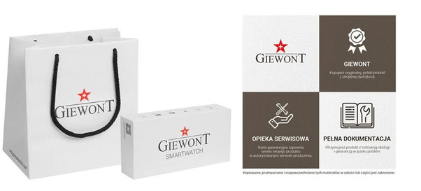 Smartwatch Giewont GW230-4 Srebrno-Niebieski