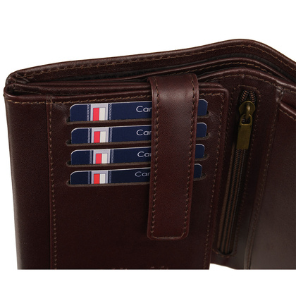 Męski portfel Canaletto ze skóry garbowanej roślinnie PM1555cs350GR RFID