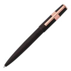 Długopis Hugo Boss Gear Pinstripe Black / Rosegold