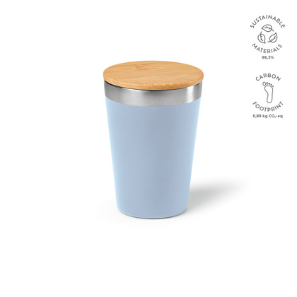 Kubek podrózny Don ze stali nierdzewnej z recyklingu 390 ml