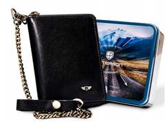 Duży, skórzany portfel męski na zamek