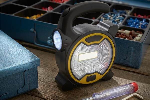 Lampa robocza DO IT YOURSELF., czarny, żółty