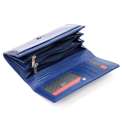 Duży skórzany portfel damski Pierre Cardin 