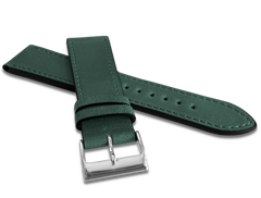 LAVVU Zielony szyty pasek SLIM z luksusowej skóry Top Grain - 22