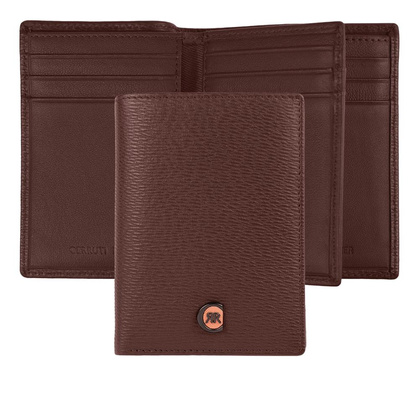 Etui na karty with flap Bond Brown