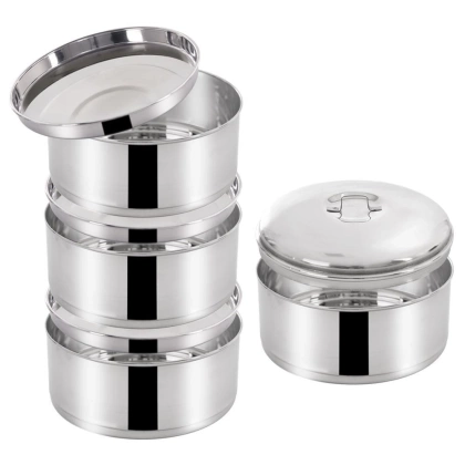 Menażka obiadowa stalowa 4-poziomowa do przenoszenia żywności 4x1,3 l