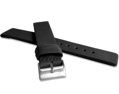 LAVVU Czarny gładki pasek PLAIN z luksusowej skóry Top Grain - 20