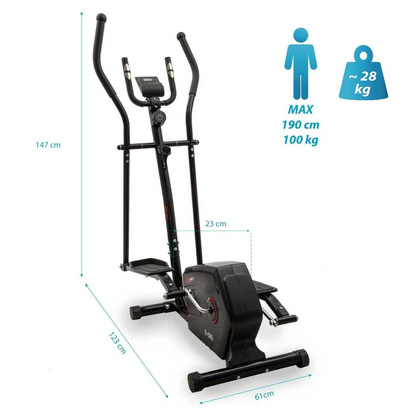 Trenażer eliptyczny magnetyczny E580 Eb fit