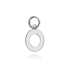 MINET Srebrny wisiorek mała litera „O”