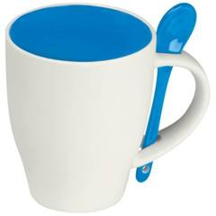 Zestaw do kawy ceramiczny PALERMO 250 ml Niebieski