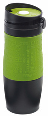 Kubek termiczny GOLDEN DREAM, czarny, jasnozielony