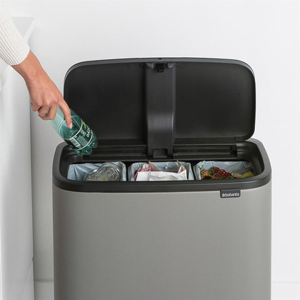 Kosz na śmieci Touch Bin Bo 3 x 11L Mineral Concrete Grey 127229