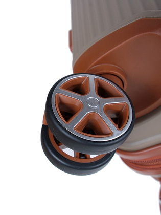 Walizka DIELLE 190 4k 76 cm duża tortora PP z poszerzeniem