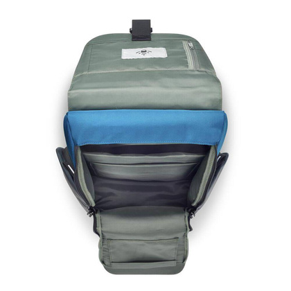 Walizka Delsey Securflap Miejski turkusowy plecak na laptopa 16"