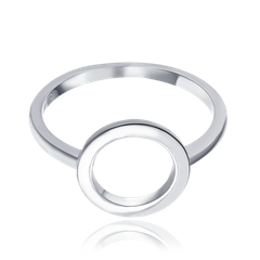 MINET Pierścien srebrny krąg wielkość 11