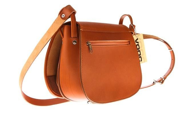 Listonoszka duża torebka KEMER VOOC Vintage P27 Koniak