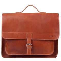 Torba skórzana na ramię KEMER 901Jasny Brąz