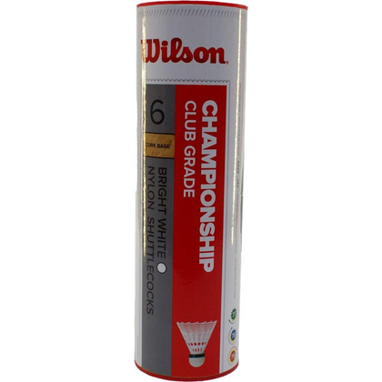 LOTKA BADMINTON NYLON WILSON CHAMPIONSHIP TUBA 6SZT BIAŁA 79