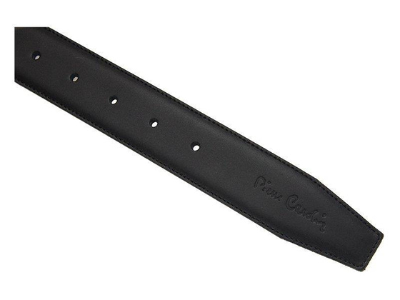 Pasek męski skórzany PIERRE CARDIN LG 0103/35 Beżowy / Niebieski