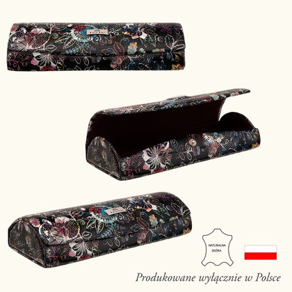 Kolorowe etui na okulary BajuBaj z naturalnej skóry ED107s123