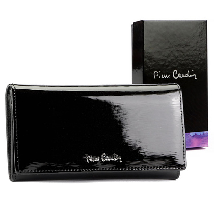 Pierre Cardin Duży skórzany portfel damski