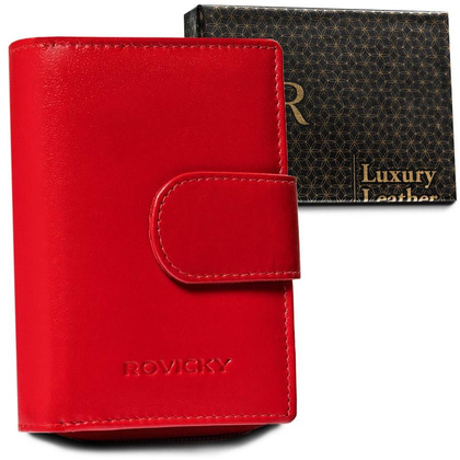 Skórzany portfel damski z systemem rfid protect