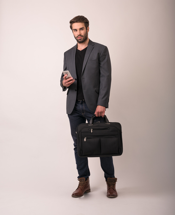Torba na laptop do 17" McKlein Rockford Czarna