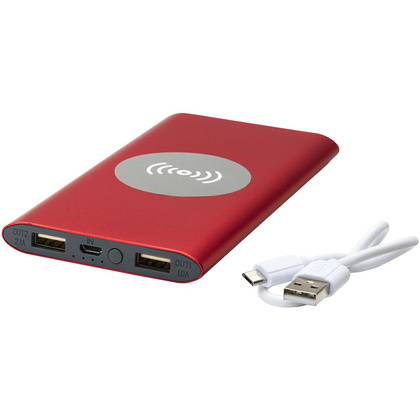 Juice bezprzewodowy powerbank, 8000 mAh Czerwony