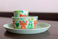 Zestaw naczyń dziecięcych 3 el. Connect Organic Africa 1428681