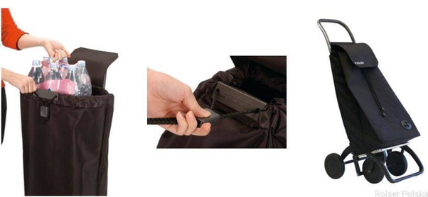 Wózek na zakupy Rolser DOS+2 I-Max MF Kukuxumusu Negro