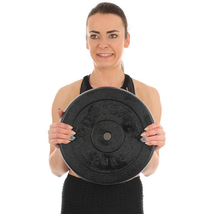 Obciążenie Żeliwne Czarne 20 Kg Sportop Fi28