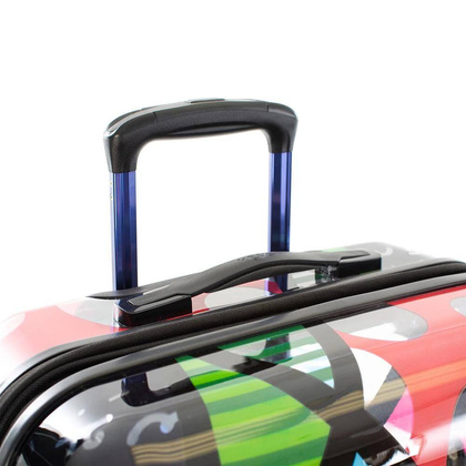 Heys Britto Butterfly twarda duża transparentna walizka na kółkach
