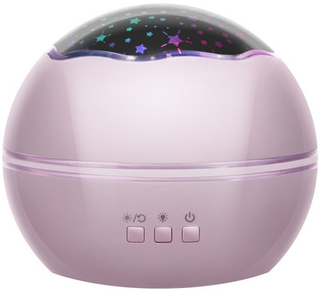 Lampka nocna z projektorem- różowa LP16859