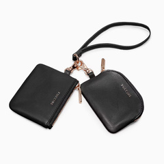 Brelok z saszetkami skórzanymi PUCCINI VULCANO ZN92512 1 Czarny