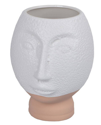 Wazon maska biały mały