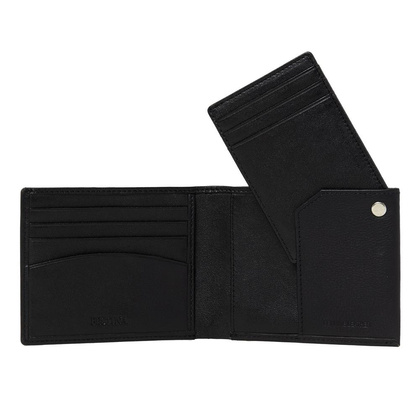 Portfel Button Black