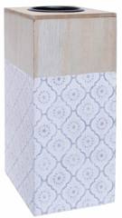 Świecznik drewniany wysoki