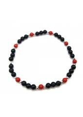 Bransoletka Turmalin Koral 925