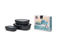 Zestaw 3 misek Cirqula prostokątna 500 1000 2000 Black 106270041100